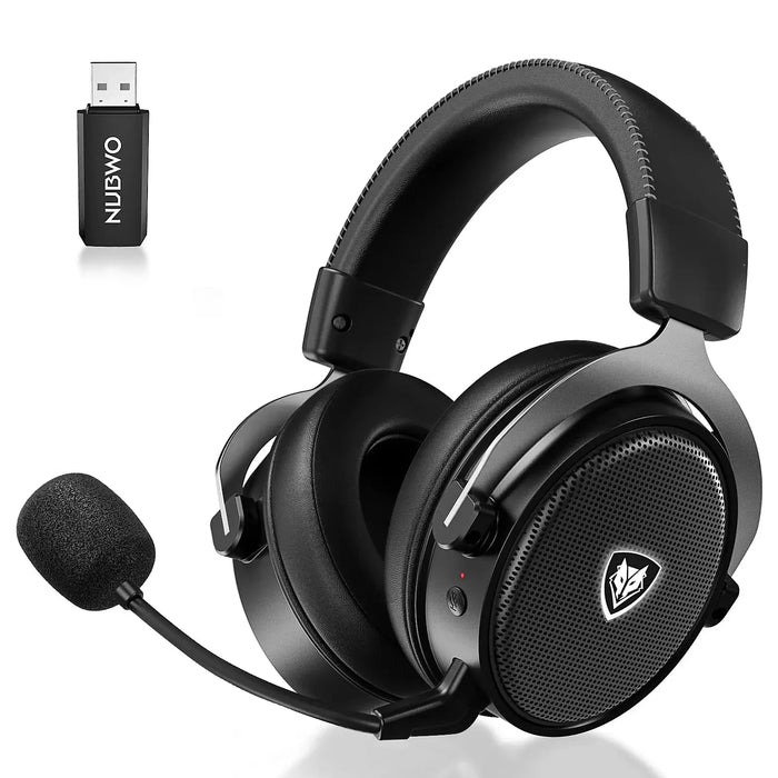 NUBWO® G Series - Casque de jeu sans fil avec technologie 2,4 GHz et Bluetooth 5.3, microphone antibruit et son stéréo - Compatible avec PS5 / PS4 / PC / ordinateur / téléphone / XBOX / Switch